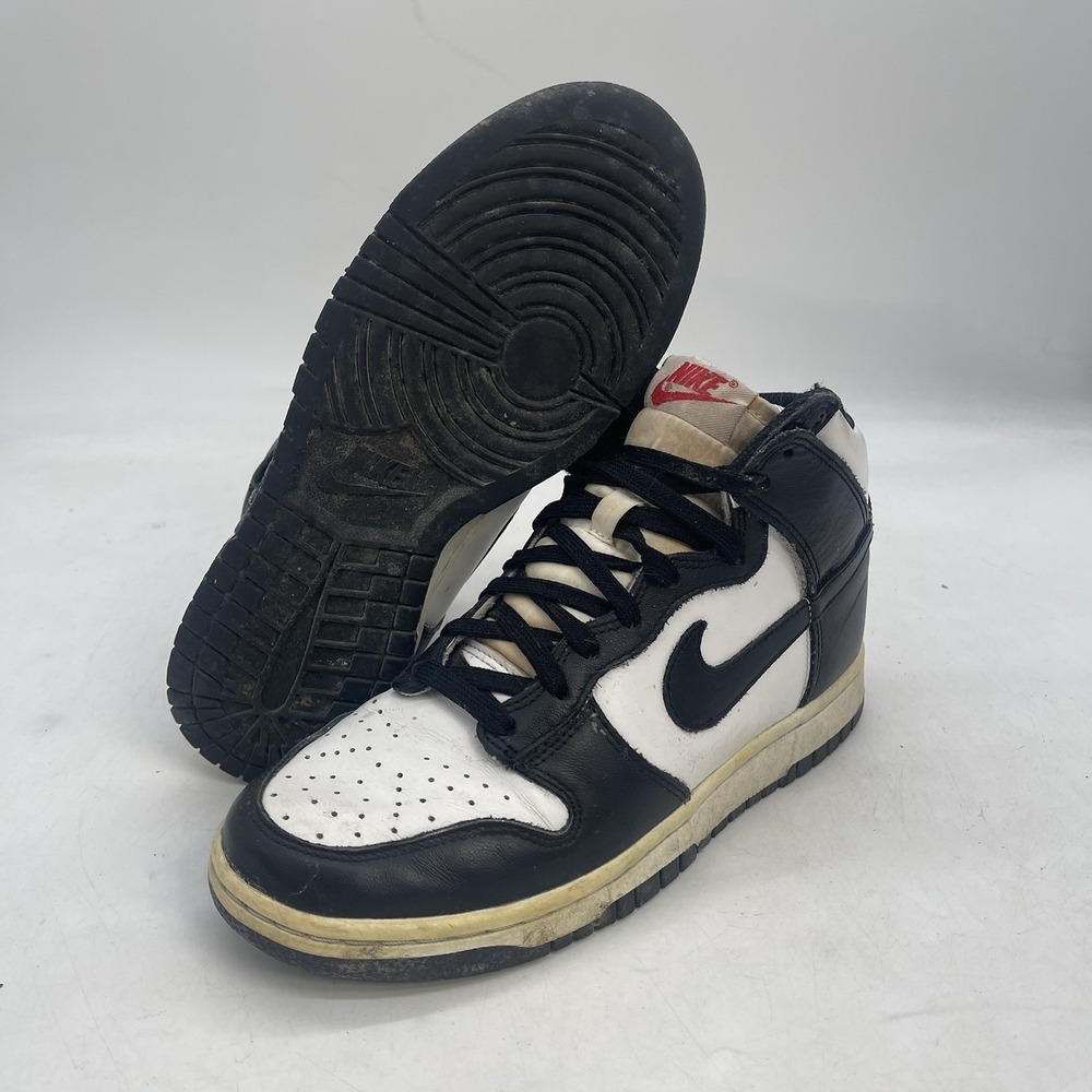 Nike Dunk High Panda Shoes Womens 7.5 High Top Skater Black White Sneakers